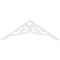 Ekena Millwork Pitch Bordeaux Architectural Grade PVC Gable Pediment, 72"W x 24"H x 1"P (8/12) GPP072X024X100BOR - alternate 4
